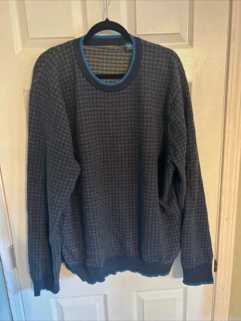 Perry Ellis Men's Crewneck Sweater Blue 3X